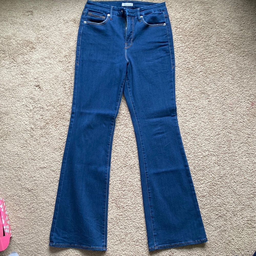 Good American Good Flare high rise jeans. Size 10/30